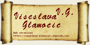Višeslava Glamočić vizit kartica